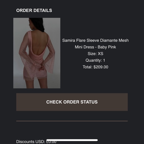 Samira Dress- Blush Pink - Picture 3 of 5